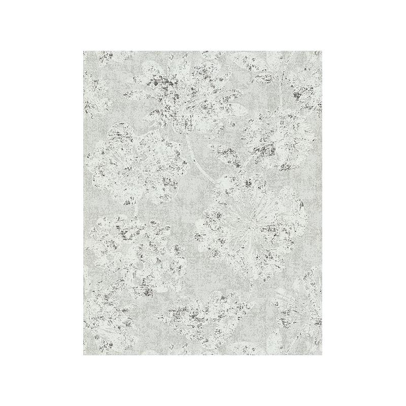 Sample 2976-86459 Grey Resource, Kala Platinum Floral by A-Street Prints Wallpaper