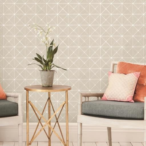 Shop Psw1072Rl Geometrics Geometric Neutral Peel And Stick Wallpaper