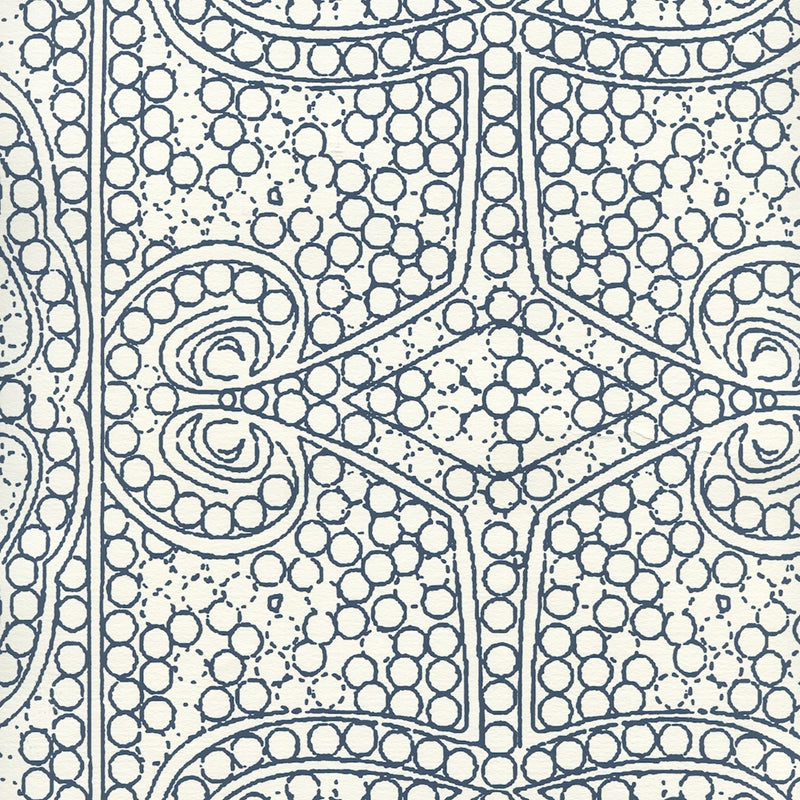 Buy CP1000W-09 Persia Navy On Almost White by Quadrille Wallpaper