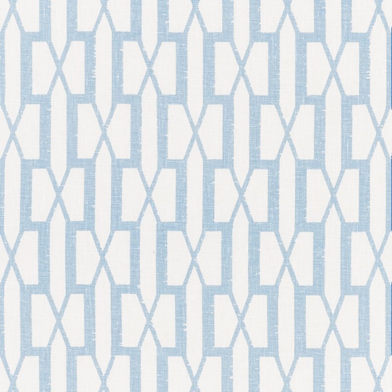 Purchase sample of 176119 Belvedere, Sky by Schumacher Fabric
