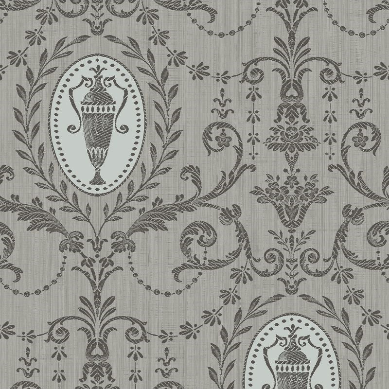 Search AM90310 Mulberry Place Adam Damask by Wallquest Wallpaper