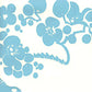 Sample 3010-07WP Hawthorne , New Blue on Off White by Quadrille Wallpaper