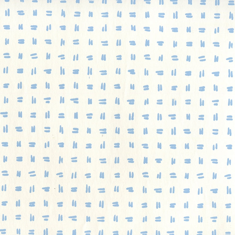 Sample AP880-01AWP Tate, Sky Blue on Almost White by Quadrille Wallpaper