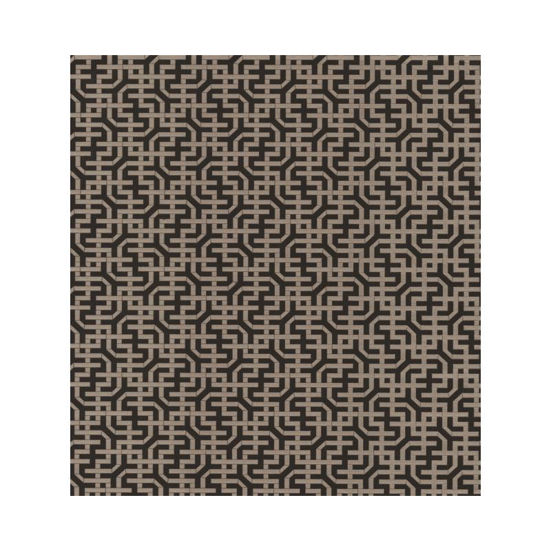 Sample 5801 Ronald Redding Traveler Dynastic Lattice Black Ronald Redding Wallpaper