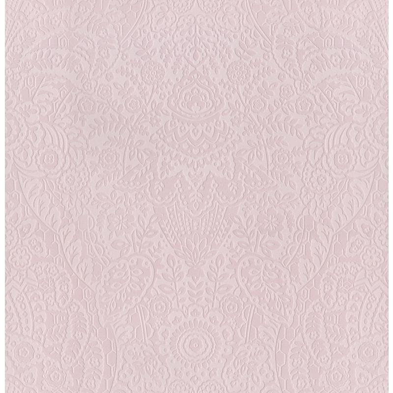 Sample 2973-87368 Daylight, Maris Pink Flock Damask by A-Street Prints Wallpaper