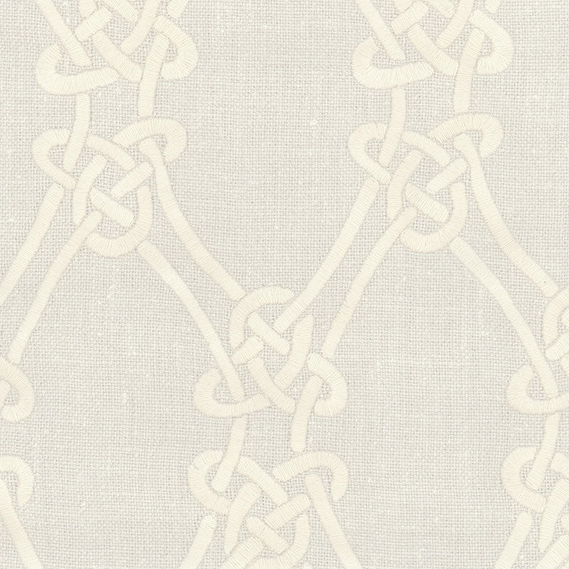 Purchase sample of 2643921 Gordian Weave, Natural On Greige by Schumacher Fabric
