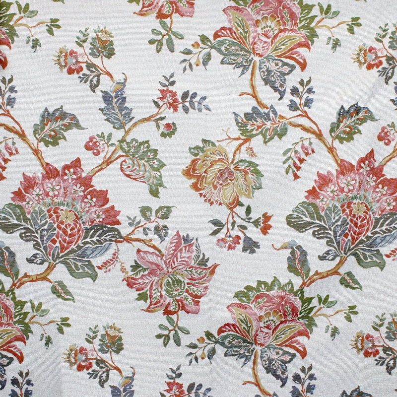 Looking S4383 Sunkiss Orange Floral Greenhouse Fabric