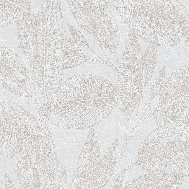 Looking 4035-37836-1 Windsong Suki Cream Leaves Wallpaper Neutral by Advantage