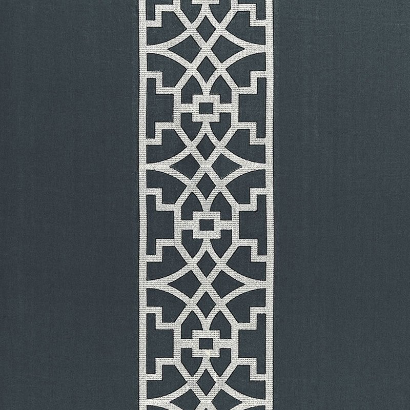 Purchase sample of 66181 Don'T Fret, Bleu Marine by Schumacher Fabric