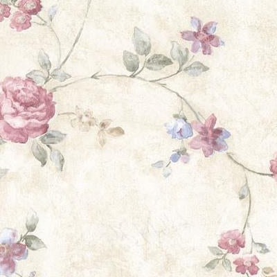 Buy 992-44420 Vintage Rose Pink Floral wallpaper by Mirage Wallpaper