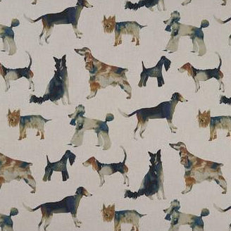 View F1176/01 Walkies Animal/Insect by Clarke And Clarke Fabric