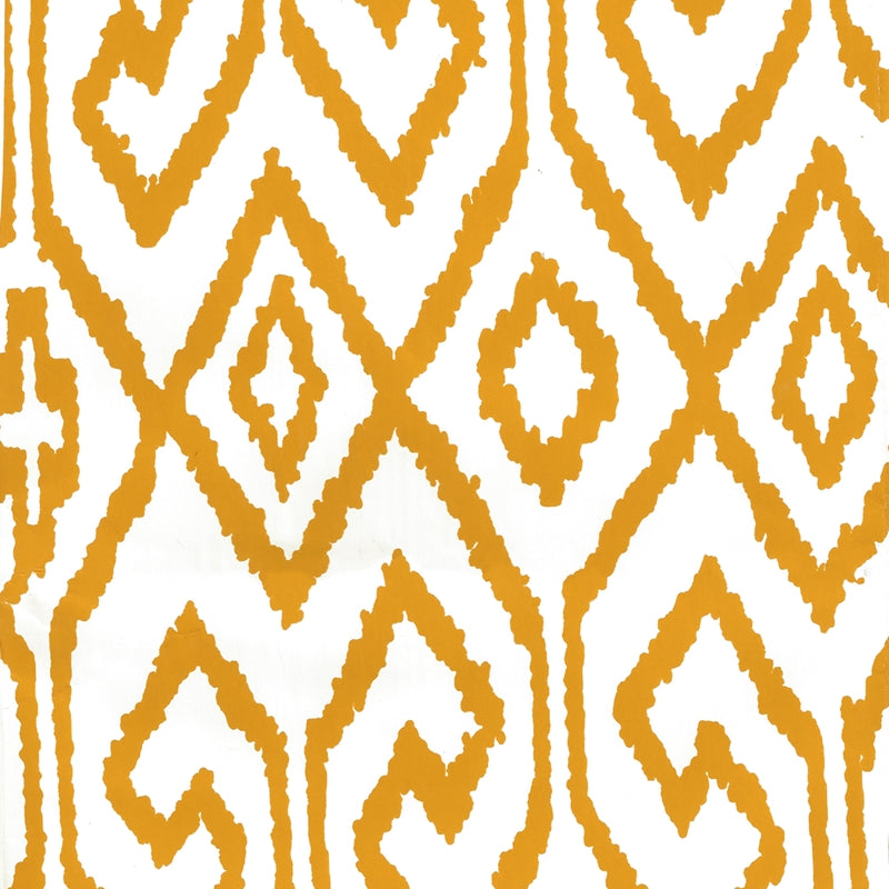 Sample 7240-02WP Aqua Iv, Yellow on White by Quadrille Wallpaper