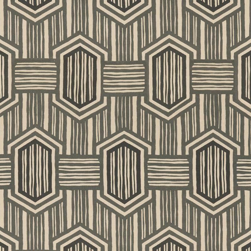 Sample ED75037-2 Nala Charcoal Threads Fabric