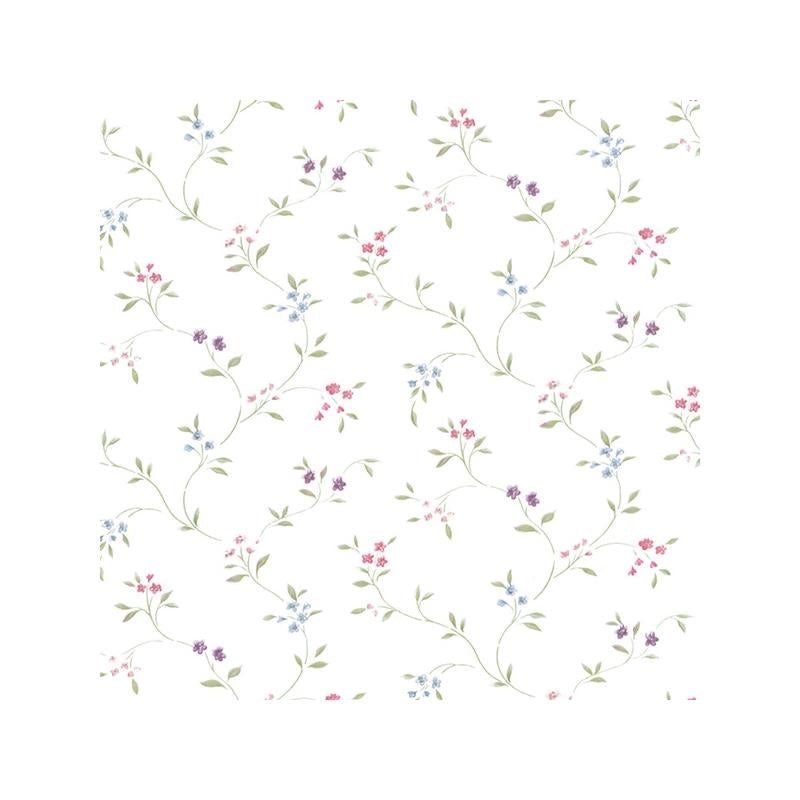 Sample PR33801 Pink Small Floral wallpaper Norwall Wallpaper