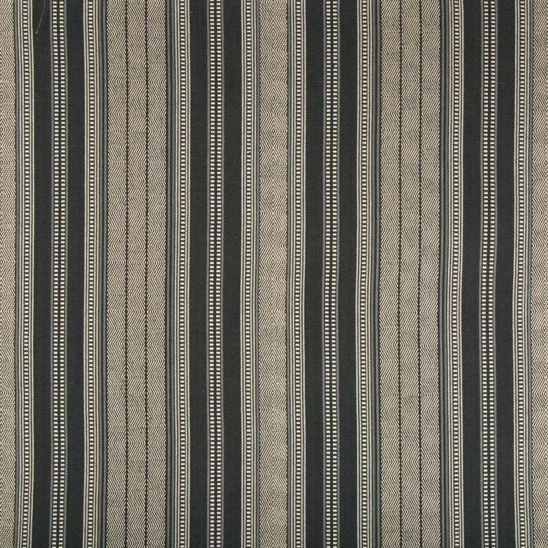 Select 34969.816.0 Lule Stripe Ink Ethnic Charcoal by Kravet Design Fabric