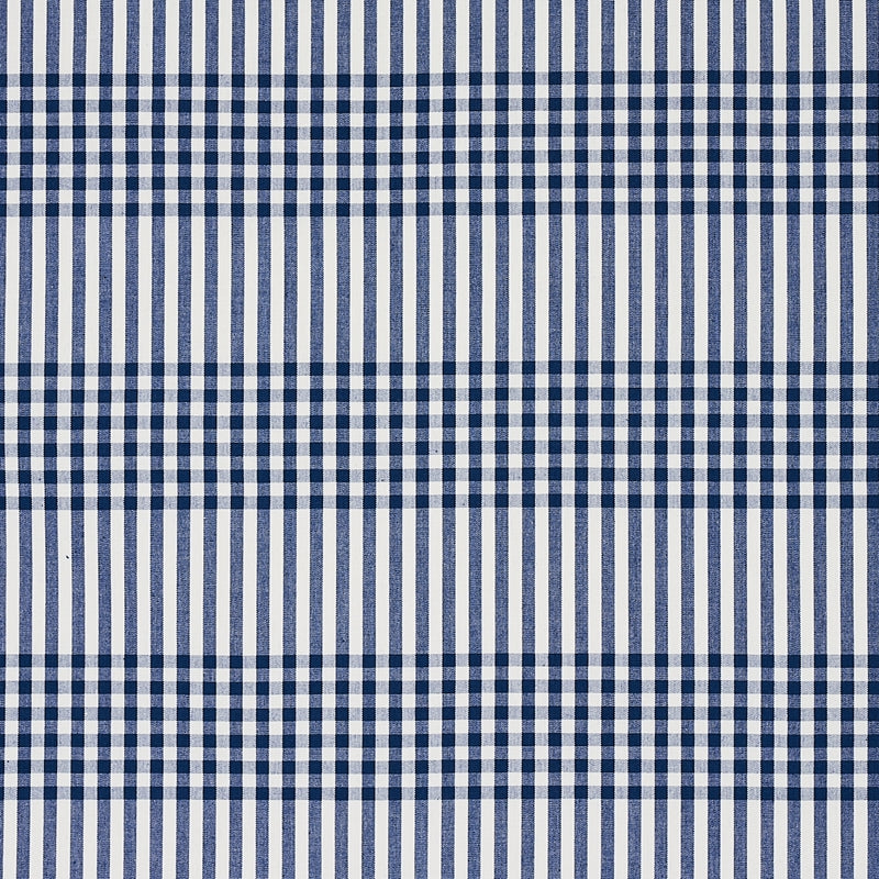 Purchase sample of 80802 Bergen Plaid, Navy by Schumacher Fabric