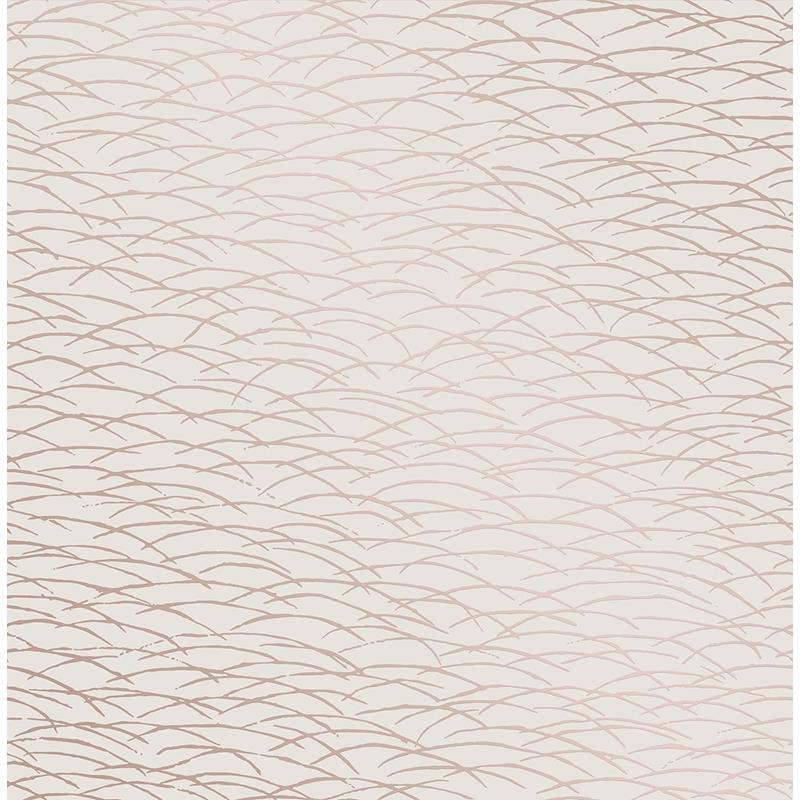 Sample 2889-25244 Plain, Simple, Useful, Hono Rose Gold Abstract Wave by A-Street Prints Wallpaper