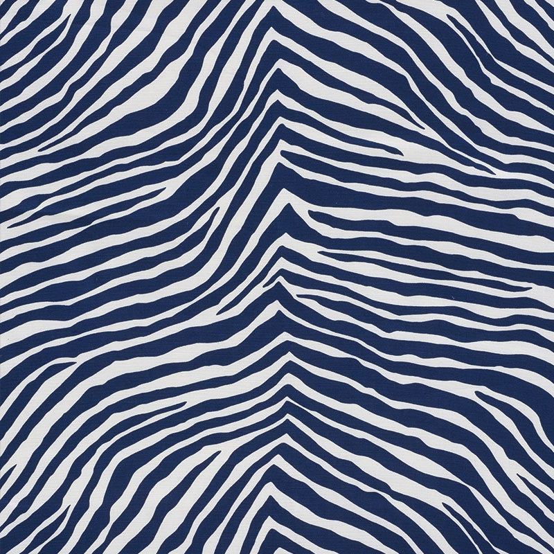 Select 177440 Iconic Zebra Blue by Schumacher Fabric