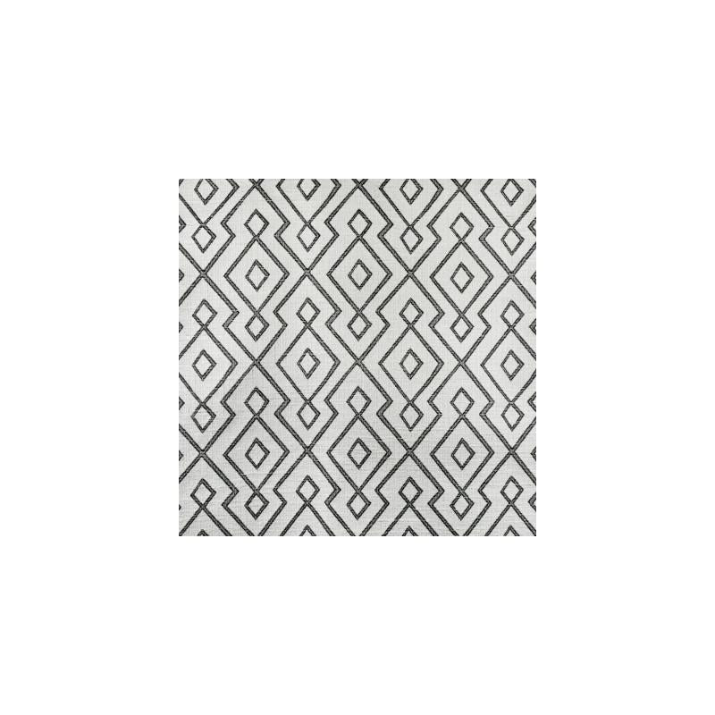 Shop S3166 Ebony/Ivory Black Geometric Greenhouse Fabric