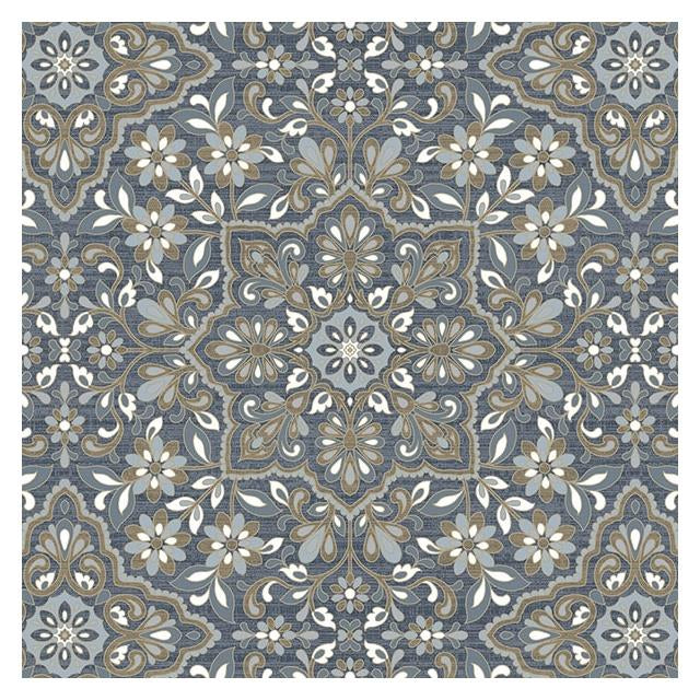 Purchase FH37542 Farmhouse Living Floral Tile  by Norwall Wallpaper