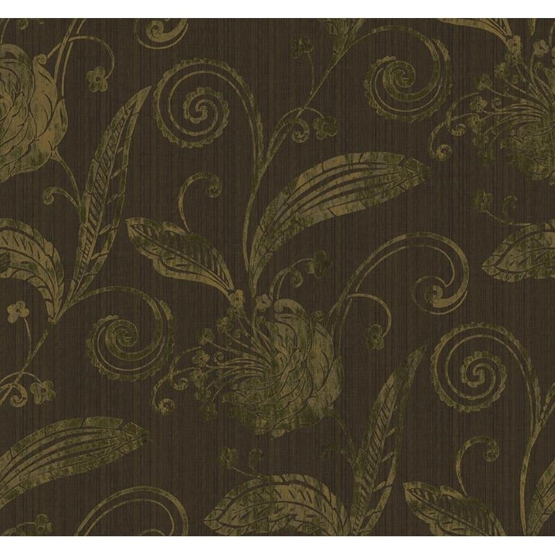 Shop CB10207 Acton Brown Scrolls-Leaf / Ironwork by Carl Robinson Wallpaper