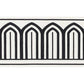 70775 Arches Embroidered Tape Wide Marine by Schumacher
