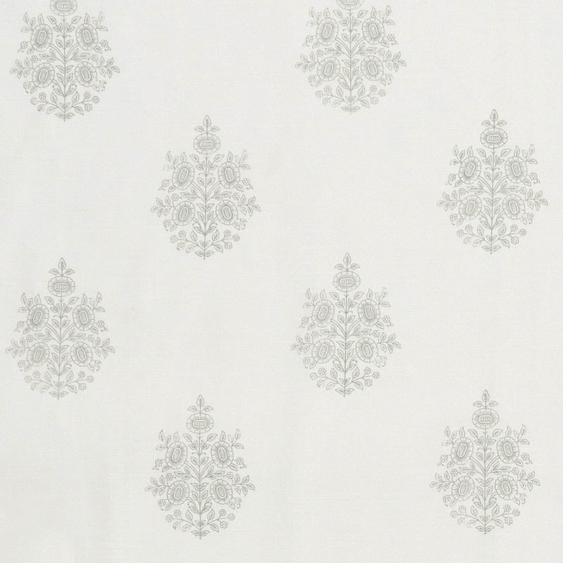 Purchase sample of 178370 Asara Flower Sheer, Grey by Schumacher Fabric
