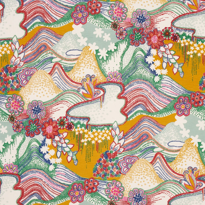 Purchase sample of 180130 Daisy Chain, Primary Multi by Schumacher Fabric