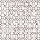 Sample 6450-07WWP Melong Batik, Brown on White by Quadrille Wallpaper