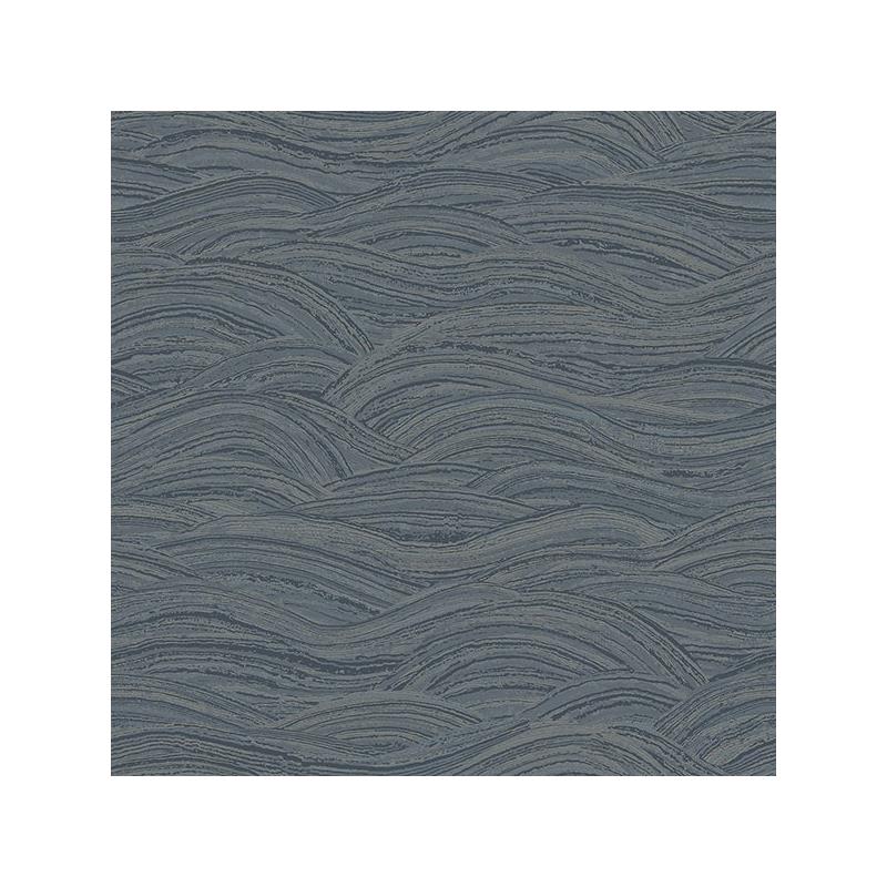 Sample 2971-86365 Dimensions, Leith Blue Zen Waves by A-Street Prints Wallpaper