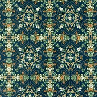 Search F1585/01 Emerald Forest Midnight Velvet Animal/Insects by Clarke And Clarke Fabric