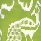Sample 2430-52WP Bali Ii, Chartreuse on Almost White by Quadrille Wallpaper
