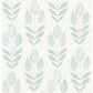 Buy 3115-24472 Farmhouse Garland Teal Block Tulip Teal by Chesapeake Wallpaper