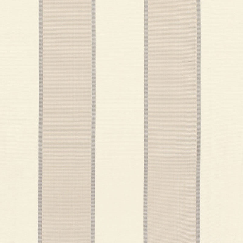 Purchase sample of 64784 Montebello Stripe, Platinum by Schumacher Fabric