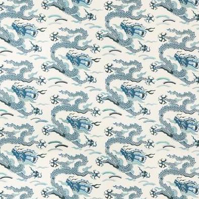 Acquire ZEN DRAGON.5.0 Zen Dragon White Modern Chinoiserie Kravet Couture Fabric