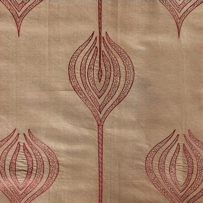 Acquire GWF-2928.22.0 Tulip Embroidery Yellow/Gold Modern/Contemporary by Groundworks Fabric