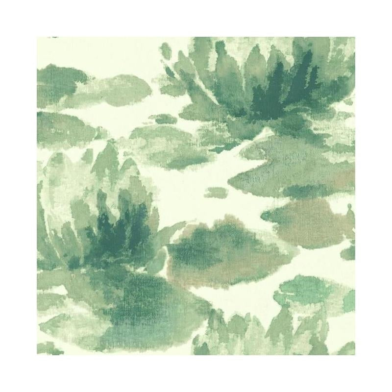 Sample - NA0526 Botanical Dreams, Water Lily Green Candice Olson