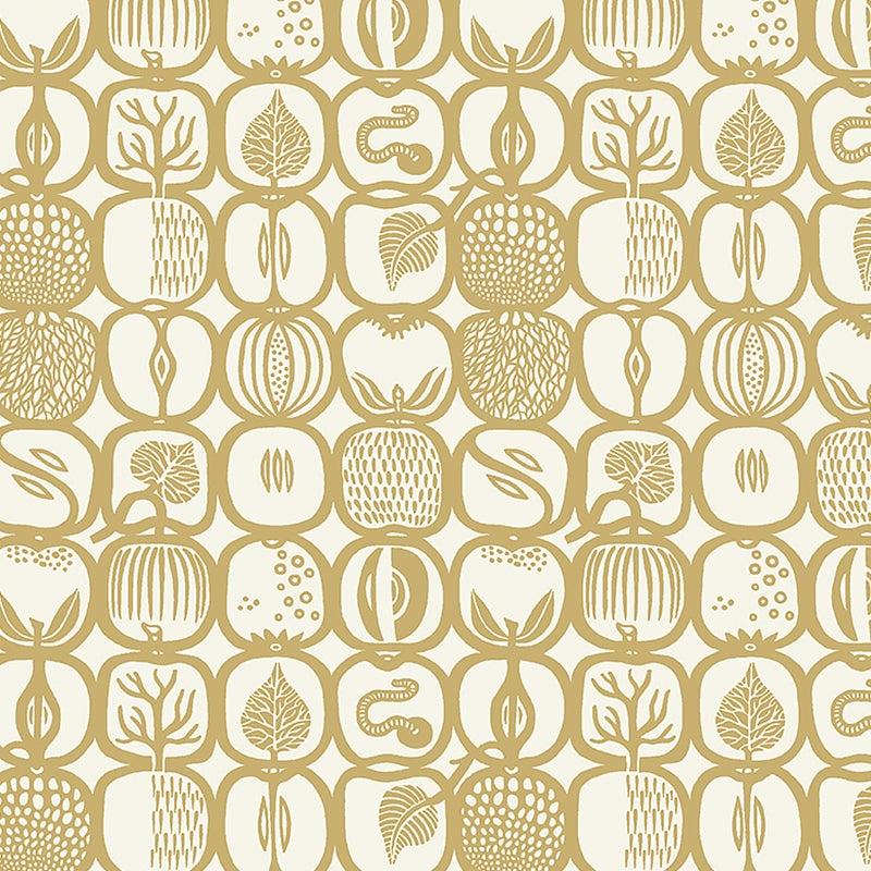 Sample 1972 FruktlÃ¥da, Ochre By Borastapeter Wallpaper