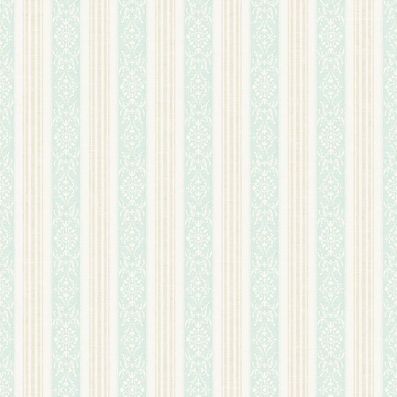 Shop FS50104 Spring Garden Traditional Stripe by Wallquest Wallpaper