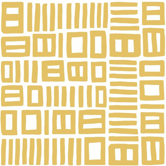 Shop BPS4056 Black Pepper Yellow Traverse Peel & Stick Wallpaper Yellow by NuWallpaper