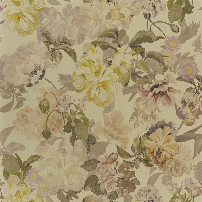 Sample PDG1033-02 Delft Flower Gold by Designer Guild Wallpaper