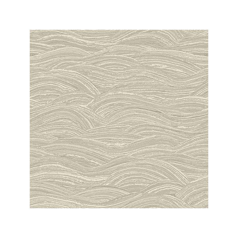 Sample 2971-86366 Dimensions, Leith Taupe Zen Waves by A-Street Prints Wallpaper