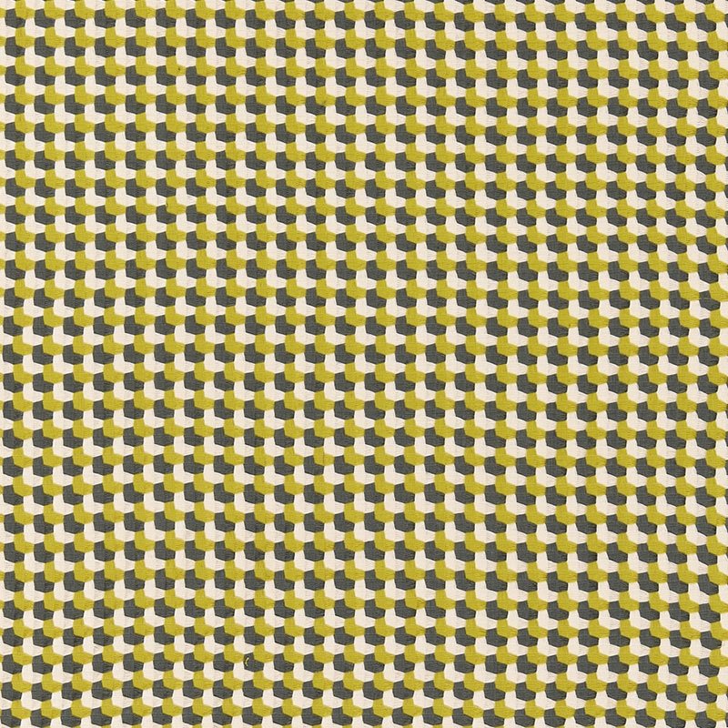 Purchase sample of 67100 Crosstown Weave, Citron by Schumacher Fabric