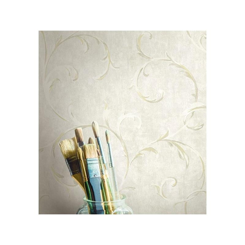 View Fi71604 French Impressionist Scroll Seabrook Wallpaper