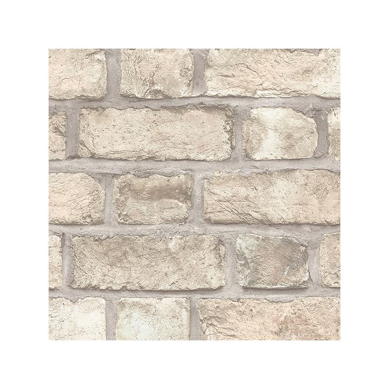 Sample FH37516 Farmhouse Living Farmhouse Brick  Norwall Wallpaper