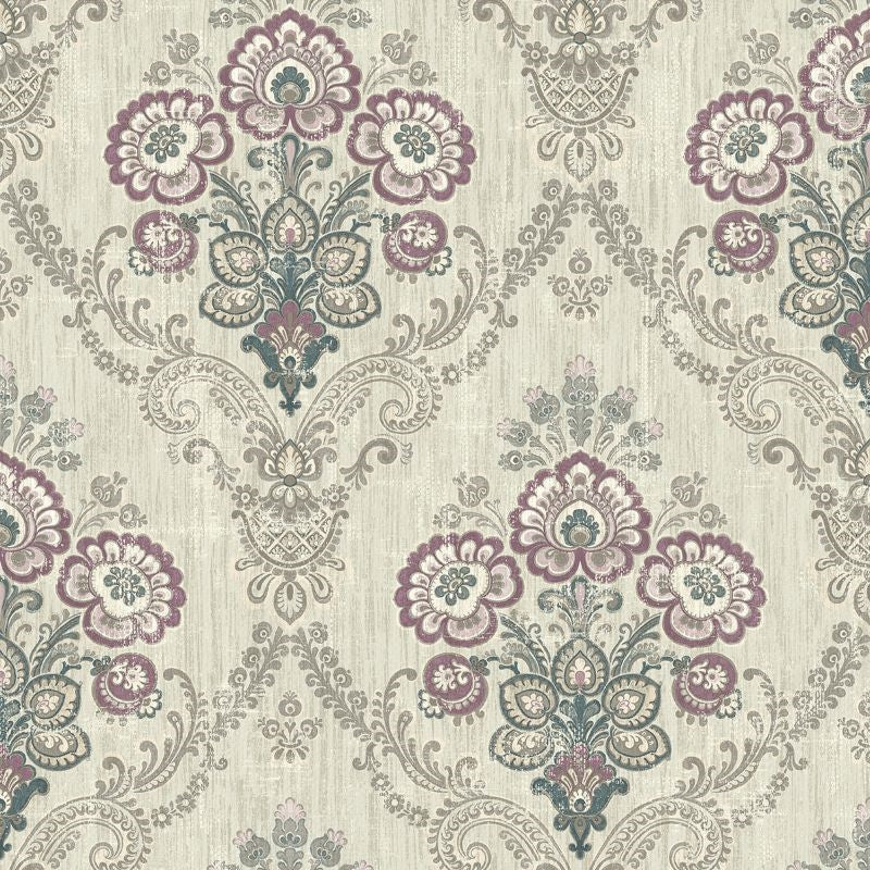 Find IM70009 Caspia Caspien Damask by Wallquest Wallpaper