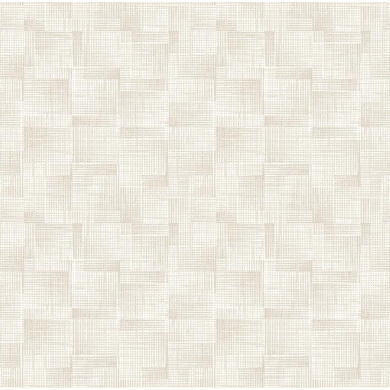 Sample 2972-86161 Loom, Ting Cream Lattice Wallpaper by A-Street Prints Wallpaper
