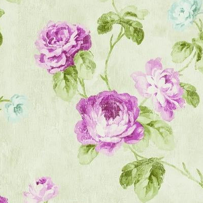 Buy FI90109 Fleur Purples Floral by Seabrook Wallpaper