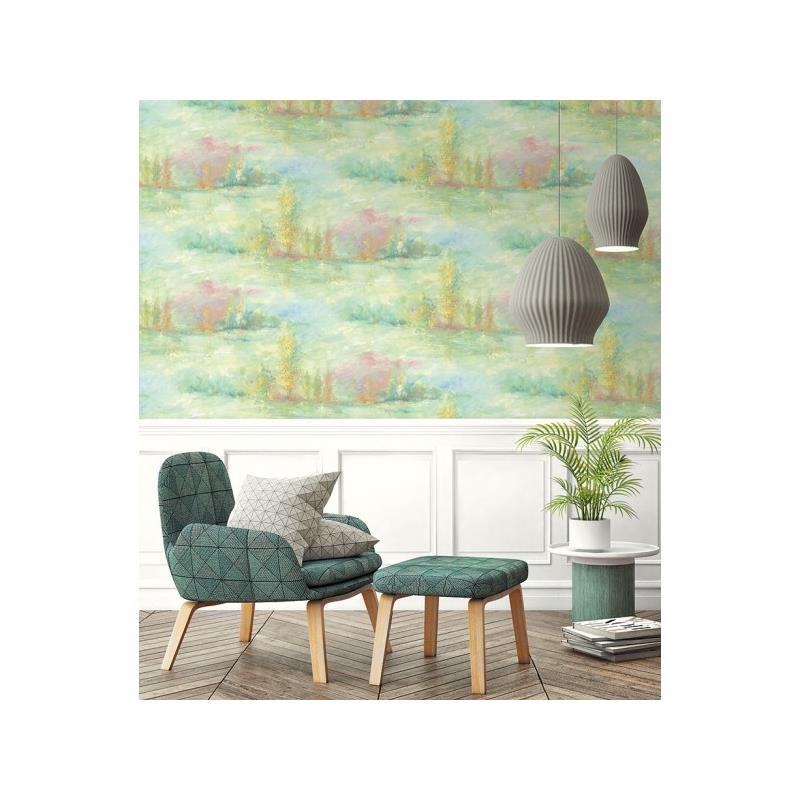 Save Fi70808 French Impressionist Tree Line Seabrook Wallpaper