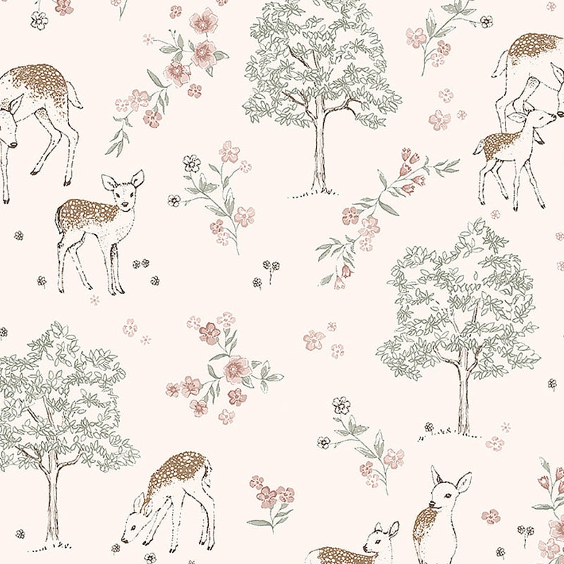 Sample 7473 Deer Love, Blush By Borastapeter Wallcovering